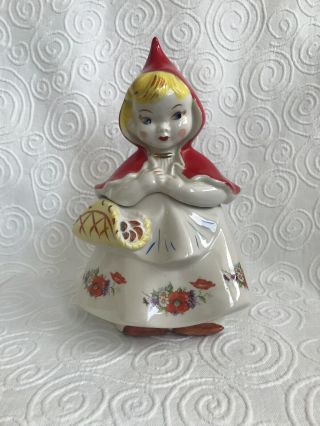 Vintage Little Red Riding Hood Cookie Jar 135889