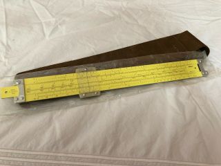 Vintage Pickett Slide Rule In Leather Case Model N803 - Es