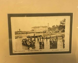 Ibsa Watchtower 1910 Postcard Ibsa Convention Jamestown Ny Baptism Scene 1