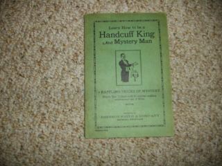 Learn How To Be A Handcuff King And Mystery Man Book Johnson Smith