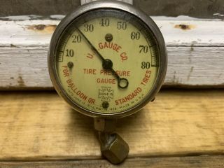 Vintage Us Guage Co Ny Tire Pressure Pat 1911 1926 Balloon Standard Made In Usa