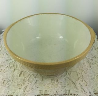 Vintage Gripstand T.  G.  Green Church Gresley England Yellow Mixing Bowl 1930 ' s 3