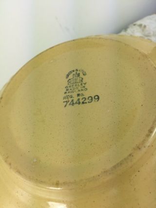 Vintage Gripstand T.  G.  Green Church Gresley England Yellow Mixing Bowl 1930 ' s 5