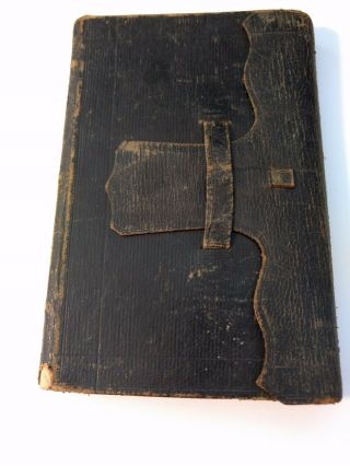 1845 Antique American Bible Society Leather Bound Pocket Bible; Testament