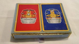 Two (1963?) Decks Of Santa Fe Railroad Playing Cards - -