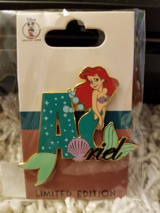 Disney Wdi Character Names Series 1 Ariel The Little Mermaid Le 250 Pin