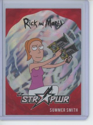 Cryptozoic Rick And Morty 2 Summer Smith Red Str Pwr Sp Insert Sp5