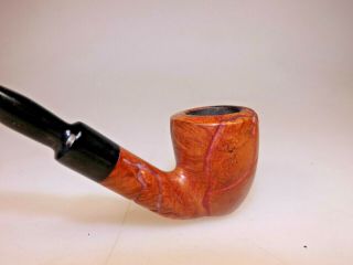 BR Made in Israel Briar Pipe with an Italian Ebonite Stem 80’s Lt Wt 4