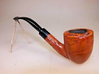 BR Made in Israel Briar Pipe with an Italian Ebonite Stem 80’s Lt Wt 5