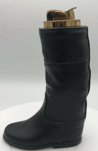 Evans Tall Black Boot Table Lighter Vintage Collectible Antique Rare Htf Retro