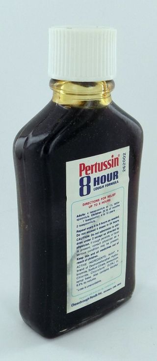VINTAGE OLD STOCK Pertussin Cough Syrup Glass Bottle from 70s 2