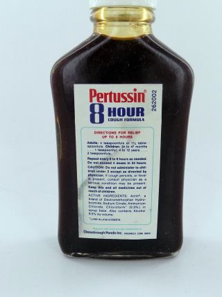 VINTAGE OLD STOCK Pertussin Cough Syrup Glass Bottle from 70s 3