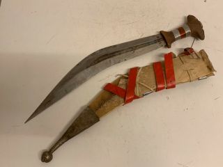 190628 - Tribal African Ethiopian Afar sword with leather case - Ethiopia 2