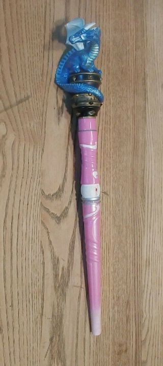 Magiquest Great Wolf Lodge Wand Blue Top Topper Ice Dragon Magi Quest