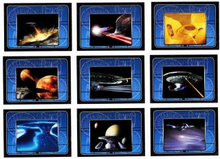 Star Trek Complete Tng Series 2 - - Complete Enterprise 1701 - D Insert Set (9) ^