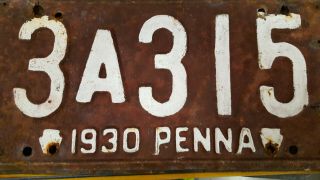Vintage1930 License Plate Pa Vintage Auto Truck