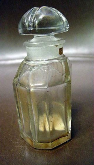 Vintage Guerlain Rue De La Paix Perfume Bottle By Baccarat W/ Quadrilobe Stopper 4