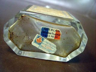 Vintage Guerlain Rue De La Paix Perfume Bottle By Baccarat W/ Quadrilobe Stopper 5