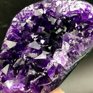 240G Museum Quality - natural Deep PurpleAmethyst Crystal Quartz Cluster/Brazil 2