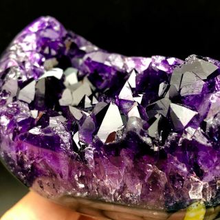 240G Museum Quality - natural Deep PurpleAmethyst Crystal Quartz Cluster/Brazil 3