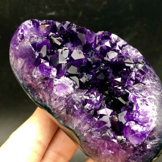 240G Museum Quality - natural Deep PurpleAmethyst Crystal Quartz Cluster/Brazil 5
