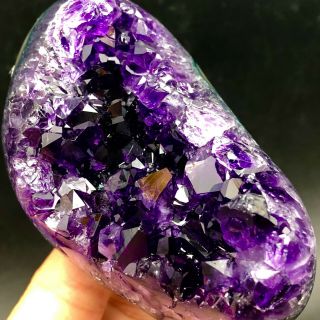 240G Museum Quality - natural Deep PurpleAmethyst Crystal Quartz Cluster/Brazil 6