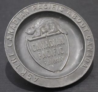 Canadian Pacific Line Railway Rare Travel Agents Advertising Tip Tray C - 1910/20