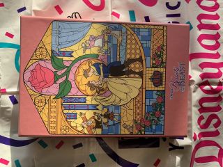 Disney Beauty And The Beast Belle Stained Glass Boxed Pin Set Le 5000