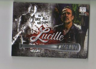 2018 Topps Walking Dead Season 8 Negan Lucille Bat Card