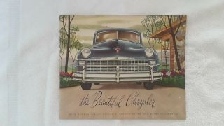 1947/48 Vintage Chrysler Automobile Brochure Ex.  Cond.  " The Chrysler "