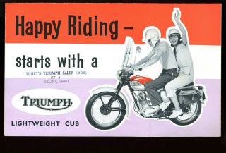 Motorcycle - Triumph - Lightweight Cub - 1962