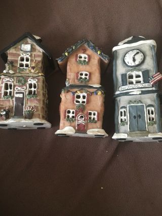 Crazy Mountain Exclusive Designs Houses Figurine Candleholder