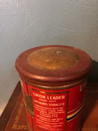 Union Leader Redi Cut Canister Tobacco Tin 5