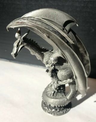 Cold Dragon Mithril Pewter Figurine Rawcliffe Usa Made 1201004 C2000