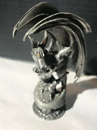 Cold Dragon Mithril Pewter Figurine Rawcliffe USA Made 1201004 c2000 2