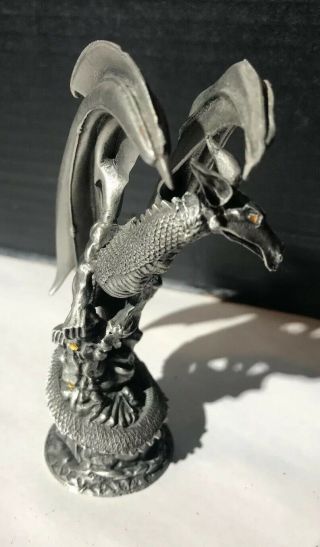 Cold Dragon Mithril Pewter Figurine Rawcliffe USA Made 1201004 c2000 3