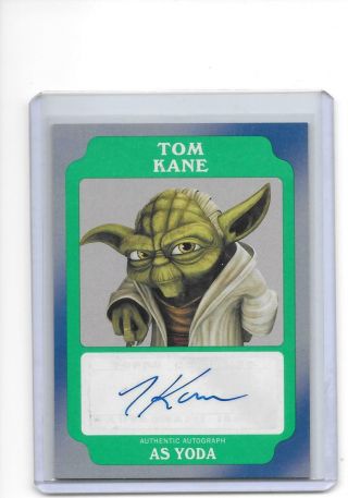 2016 Star Wars Rogue One Mission Briefing Tom Kane As Yoda Auto Autograph