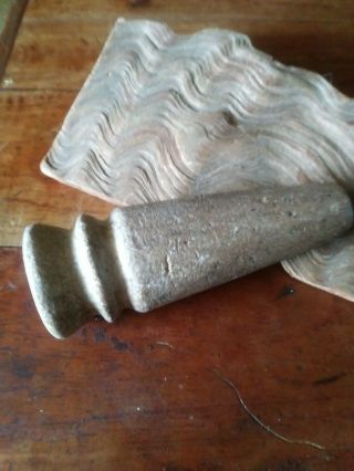 Old Native American Indian Hand Carved Stone Smoke " Stogie Blower " Ceremonial