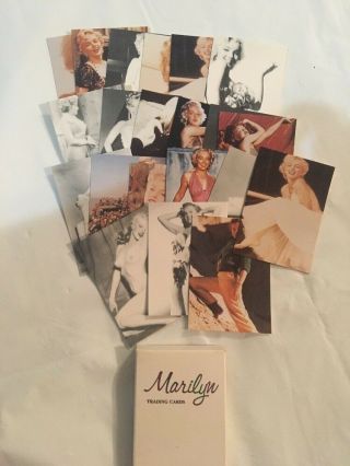 Marilyn Monroe Trading Cards (21) - 1991 Silver Screen - Printed In England
