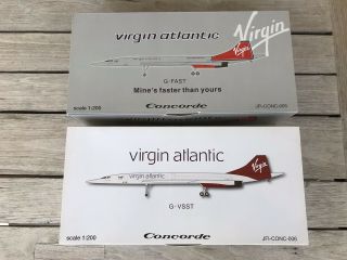 Virgin Atlantic Concorde 1/200 Inflight 200 Models: - 2 Items