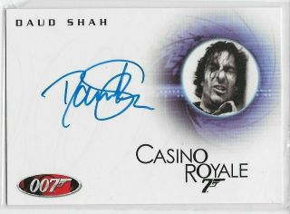 James Bond 007 Casino Royale Daud Shah Autograph Auto Card Rittenhouse