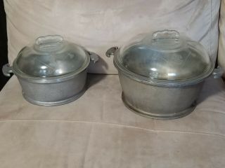 Guardian Service Cookware 10” And 12 " With Glass Lid Vintage