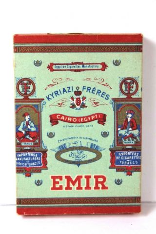 Vintage Emir Cigarette Box Kyriazi Freres - Cairo,  Egypt Est.  1873