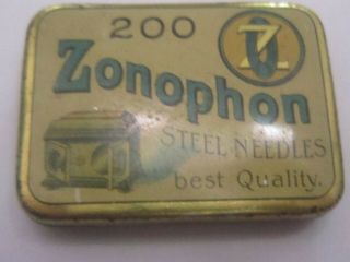Zonophon Steel Needles Gramophone Needle Tin