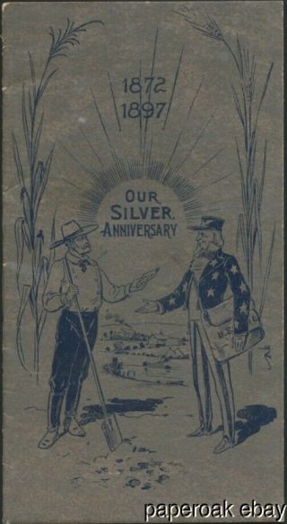 1897 Silver Anniversary Of Montgomery Ward & Co.  Chicago Booklet