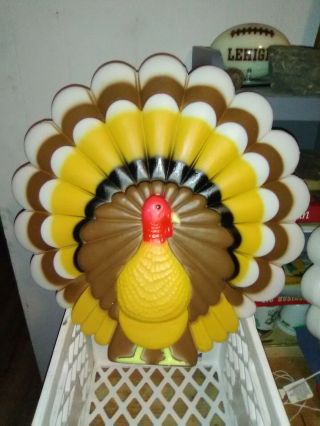 Turkey Blow Mold Union Products Don Featherstone Thanksgiving Vintage