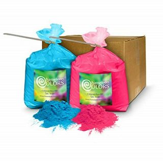 Holi Color Powder Gender Reveal By Chameleon Colors – 5lb Blue And 5lb Pink.
