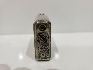 Vintage Colibri Silver Lighter Ornate Art Deco Engraved / Etched / Japan 5