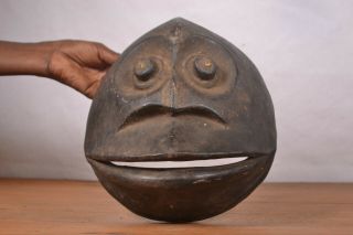 African Tribal Art,  " Sokomutu " Mask From The Hemba People,  Drc.