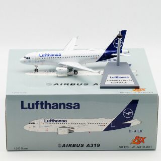 Jfox 1:200 Lufthansa Airlines Airbus A319 Diecast Aircarft Models D - Ailk